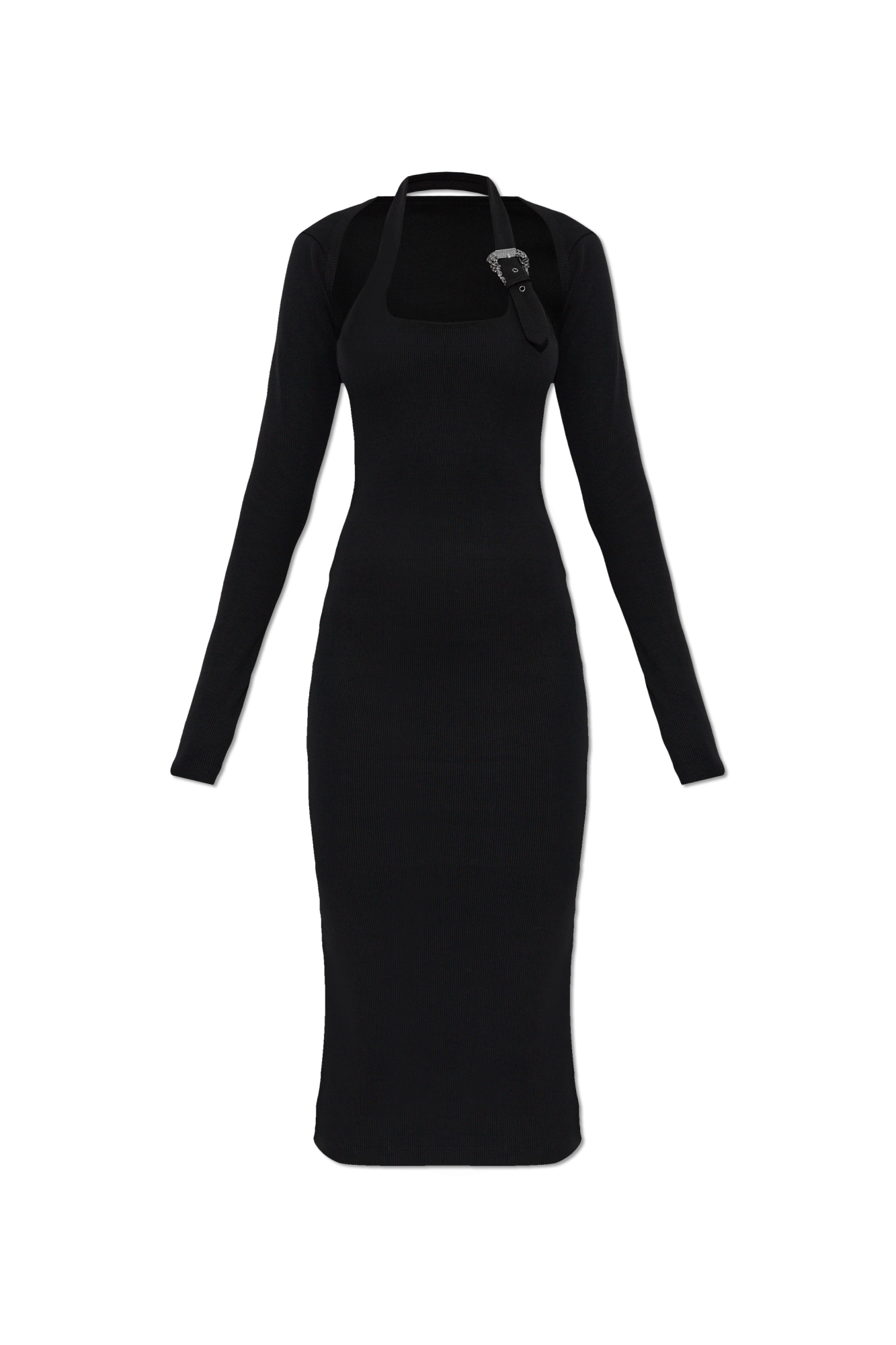 ワンピース VERSACE JEANS COUTURE Woman Dress Black 78HAO920JS471 G89 VERSACE JEANS COUTURE | Black Women's Short Dress | YOOX